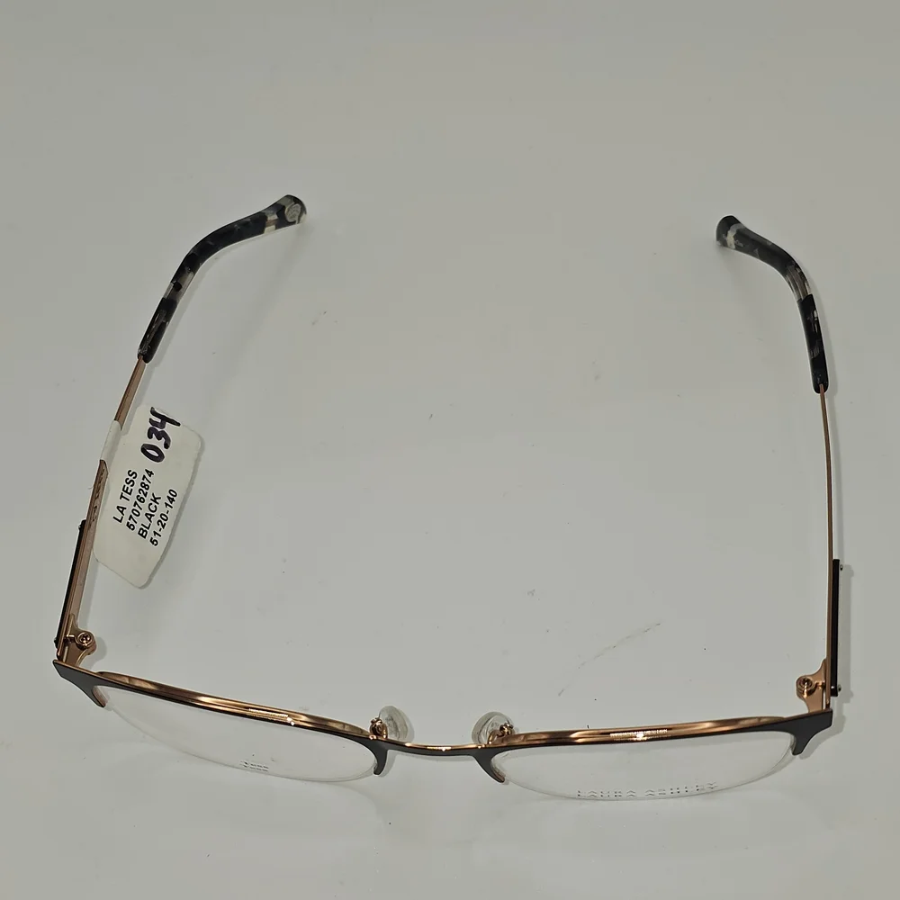 LAURA ASHLEY EYEWEAR TESS BLACK 51-20-140 RX EYEGLASSES FRAME‎